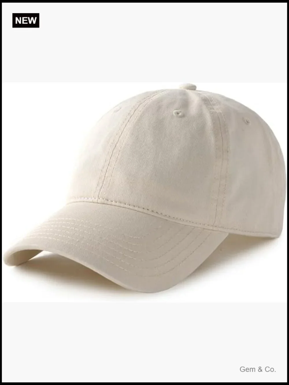 Unisex Vintage Washed Cotton Adjustable Baseball Cap Dad Hat